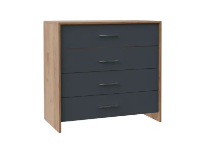 Комод ЛИБЕРТИ (Дуб Крафт Золотой/Антрацит)