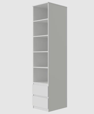 Шкаф для книг СНОУЛИ 2я ИВ-121.19.00 (Белый)