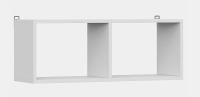 Полка книжная ТОКИО (Белый текстурный)