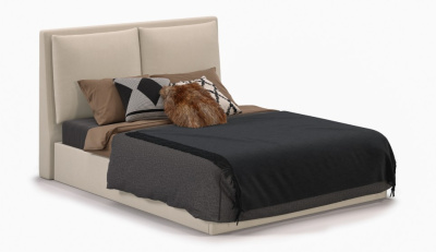 Кровать 1,8 ЭМИЛИЯ с подъемным механизмом и основанием (Antonio (sand))