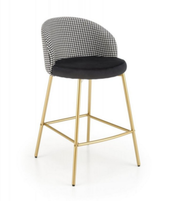 Стул барный H-113 (CZARNY/BIAŁY)