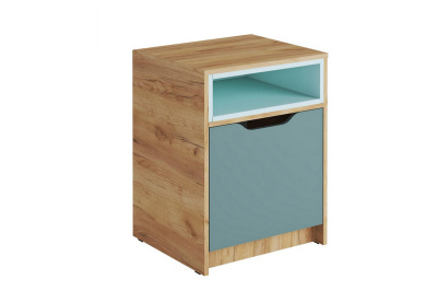 Тумба RICH ТМ-001 (Дуб Крафт золотой/Кенди U9114 (УД)/Сумеречный голу)