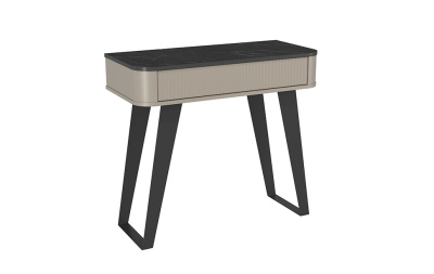 Стол туалетный ФИДЕЛИЯ 76.12 (Серый камень/Мрамор черный/Серый камень/ПВХ Серый)