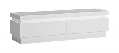 Тумба ТВ LYON LYOF01 2S (BIAŁY ALPIN/BIAŁY HG)