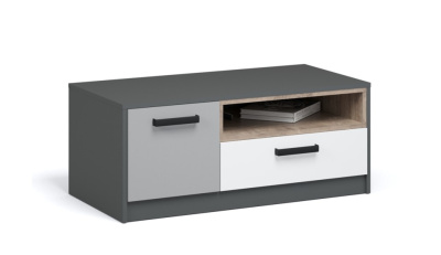 Тумба ТВ 100 КВАДРО (Антрацит/Дуб эндгрейн/Шиншилла/Белый)