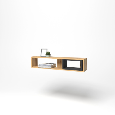 Полка навесная ИНСАР ИВ-117.05.00 (Дуб Наварра/Графит)