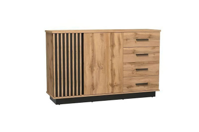 Комод LAMELO LA6 (Dab wotan/Czarny)