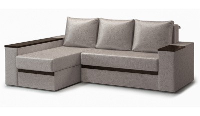 Диван угловой раскладной левый БРАУН (NEVADA/LATTE)