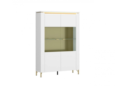 Витрина LAZIO LAZV02 2D (BIAŁA ALPEJSKA/BIAŁY POŁYSK)