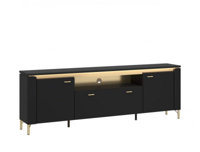 Тумба ТВ NORICA LAZF03 2D1S (CZARNY MAT/CZARNY MAT)
