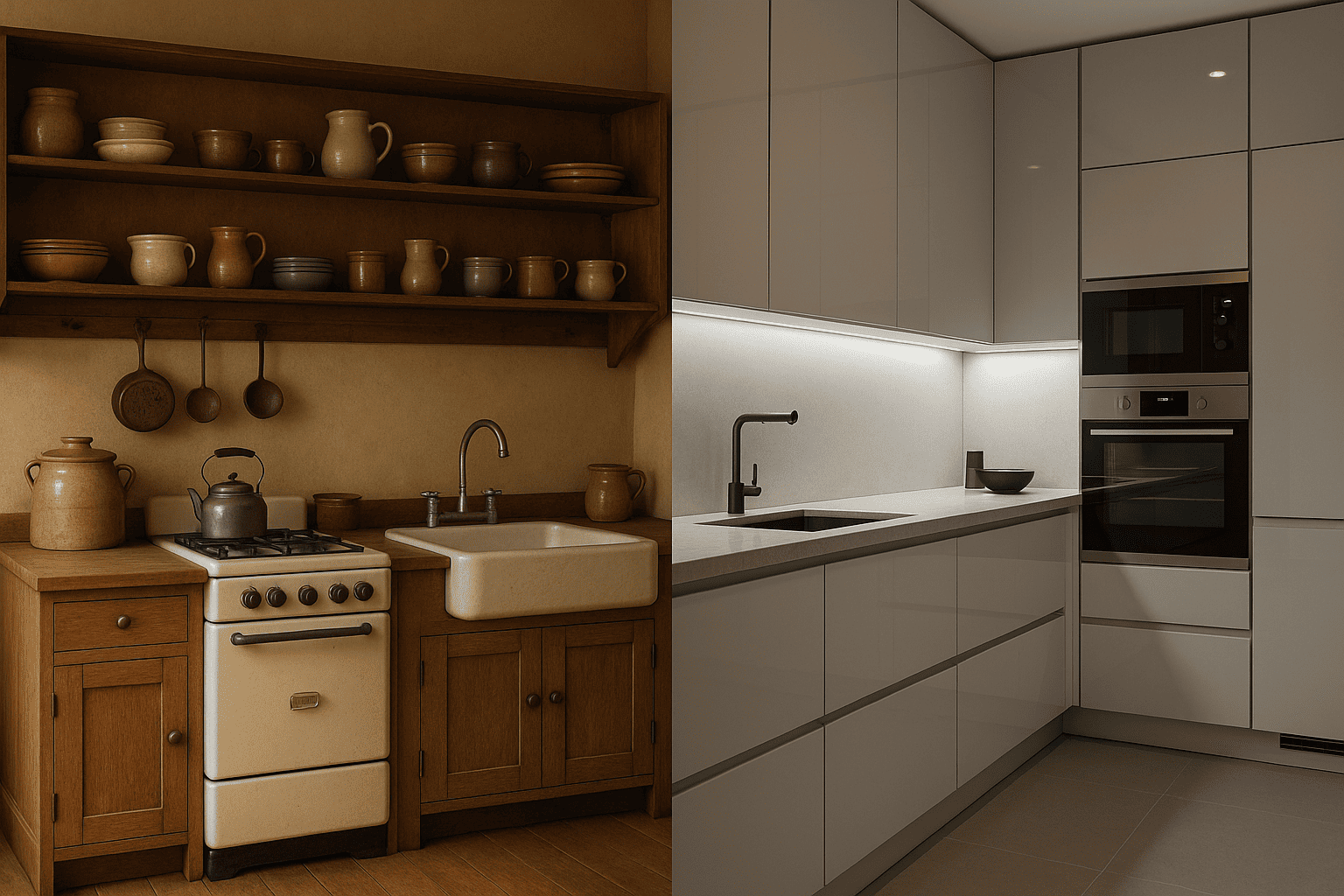 История развития кухонных гарнитуров История развития кухонных гарнитуров