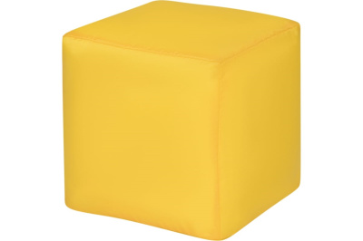 Пуф КУБ (Желтый Оксфорд)