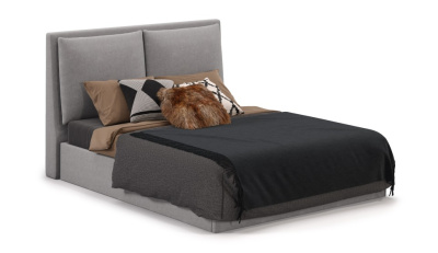 Кровать 1,8 ЭМИЛИЯ с подъемным механизмом и основанием (Antonio (grey))