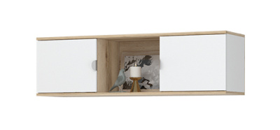 Полка ЮККИ ПЛ 1 1200 (Белый/Дуб делано)