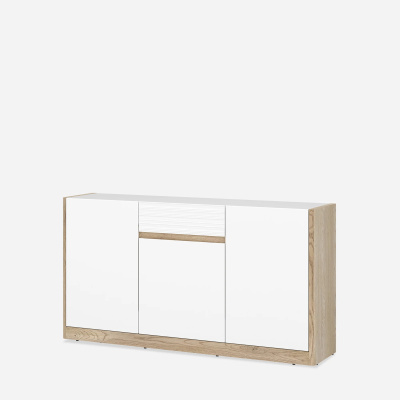 Комод CALIMA CREK01 3D1S (DĄB CREMONA/BIAŁY ALPIN)