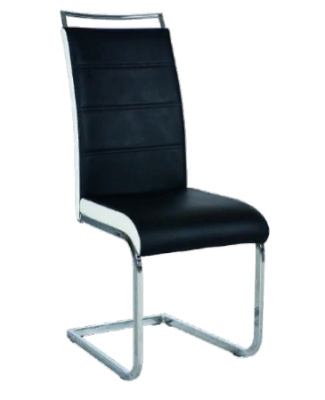 Стул H-441 (czarnо-bialy (черный с белыми боками) EKOSKÓRA)