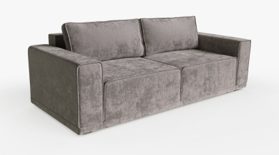 Диван прямой раскладной СИДНЕЙ (Велюр OWN-15 коричневый)