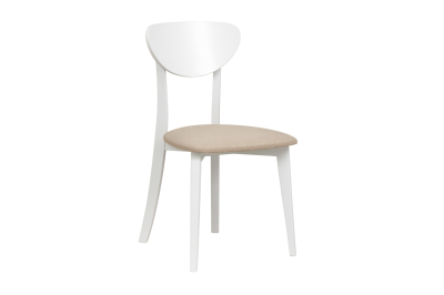 Стул деревянный HUGO 7 (Barrel 09 beżowy/bialy)