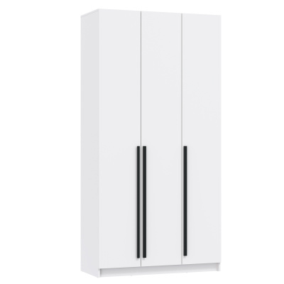Шкаф 3-х дверный БРАНДО NEW 67.12 (h2.4м) (Белый/Белый/ЛДСП Белый)