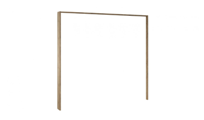 Обрамление шкафа 4-х дверного МИШЕЛЬ (Дуб крафт золотой/Белый жемчуг)