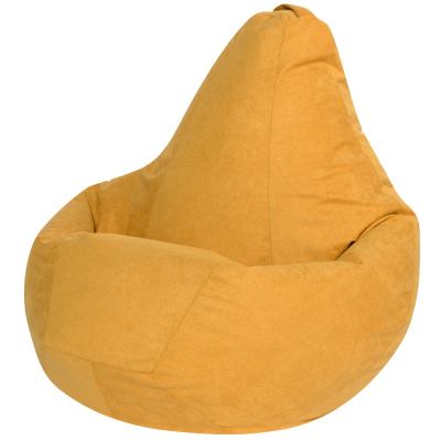 Кресло-мешок Груша велюр XL (Желтый)