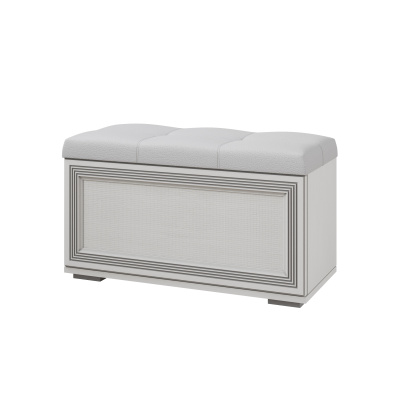 Банкетка ЛИВОРНО ЛБ-20 (Ясень Анкор светлый патина серебро)