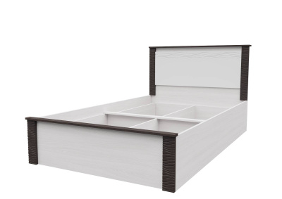 Кровать с ЛДСП основанием под матрас 0,9 ГАММА 20 (Ясень Анкор светлый/Венге)