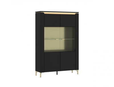 Витрина NORICA LAZV02 2D (CZARNY MAT/CZARNY MAT)