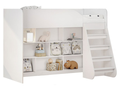 Кровать с ЛДСП основанием под матрас 0,8 КР-07 (Белый)