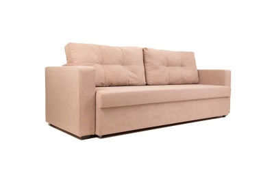 Диван прямой раскладной АРАКУЛЬ (Велюр Бежевый Омега 04)