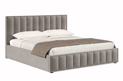 Кровать 1,8 АЛМА с подъемным механизмом и основанием (Пепел (велюр 112))