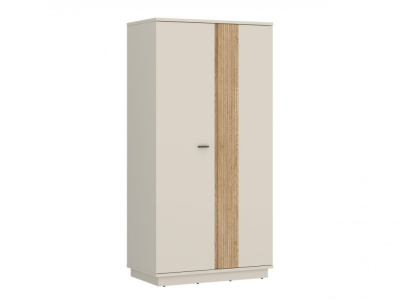 Шкаф 2-х дверный MOSANO LUSS101 2D (CASHMERE/CASHMERE/PVC DĄB CREMONA)