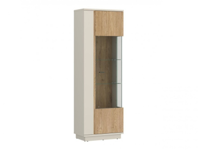 Витрина MOSANO LUSV101 1D (CASHMERE/DĄB CREMONA/CASHMERE/PVC DĄB CREMONA)