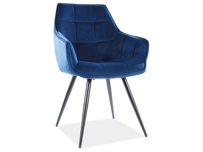 Стул LILIA VELVET (VELVET GRANATOWY BLUVEL 86)