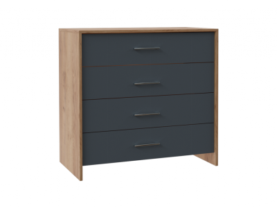 Комод ЛИБЕРТИ (Дуб Крафт Золотой/Антрацит)