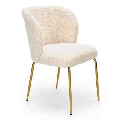 Стул K474 (KREMOWY/ZŁOTY)