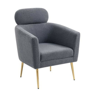 Кресло MELISA (POPIELATY/ZŁOTY)