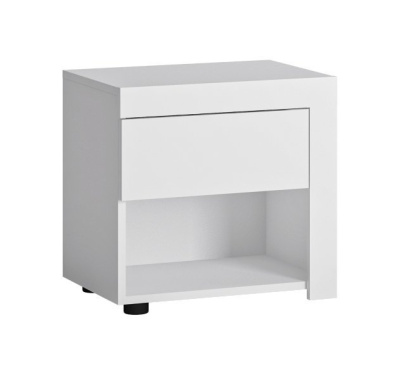 Тумба прикроватная (правая) LYON LYOK03R 1S (BIAŁY ALPIN/BIAŁY HG)