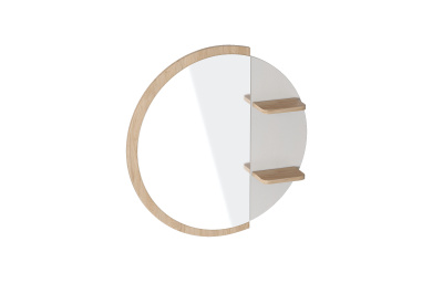 Зеркало навесное ВАЛЕНСИЯ (Персидский жемчуг/Дуб натуральный светлый)