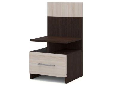 Тумба прикроватная (2 шт) АЛЕНА (Венге/Дуб молочный)