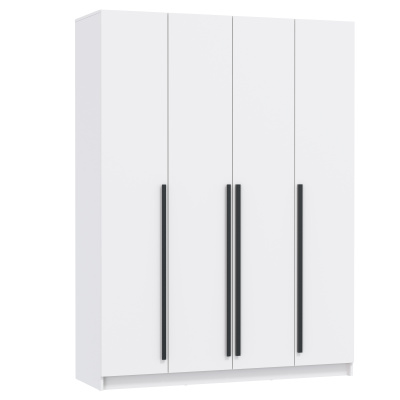 Шкаф 4-х дверный БРАНДО NEW 67.16 (h2,15м) (Белый/Белый/ЛДСП Белый)