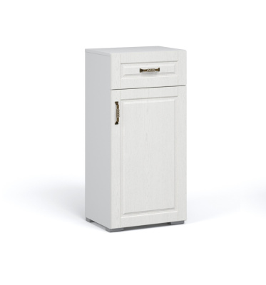 Комод ЛАЦИО 1д1ящ (Прихожая) (Белое дерево (ручка бронза))