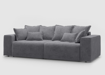 Диван прямой раскладной ВЕНТЕ (модель 035) NEW (Germes Grafit)