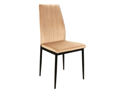 Стул ATOM VELVET (CZARNY STELAŻ/VELVET BEZ BLUVEL 28)