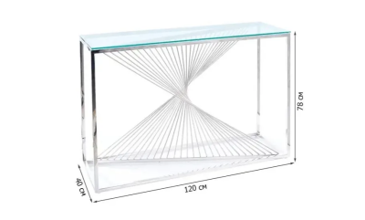 Консоль FLAME C (transparentny/srebrny)