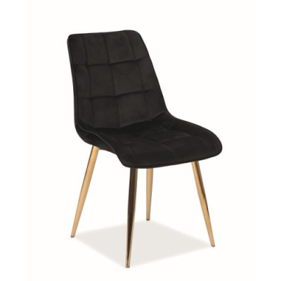 Стул CHIC VELVET (VELVET CZARNY BLUVEL 19)