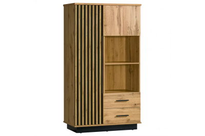 Витрина LAMELO LA4 (Dab wotan/Czarny)