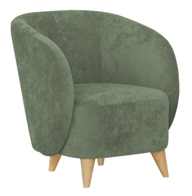 Кресло РИККО (SENSEY OLIVE/Бесцветный Лак)