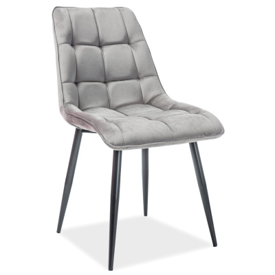 Стул CHIC VELVET (VELVET SZARY BLUVEL 14)