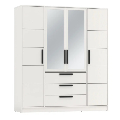 Шкаф 4х-дверный с зеркалом ДИАНА 84.07 (Белый/Белый) Шкаф 4х-дверный с зеркалом ДИАНА 84.07 (Белый/Белый)